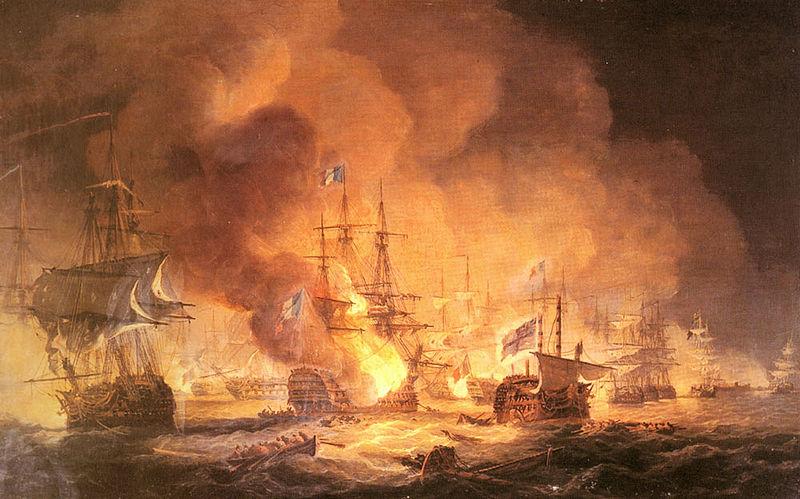 Thomas Luny Battle of the Nile France oil painting art